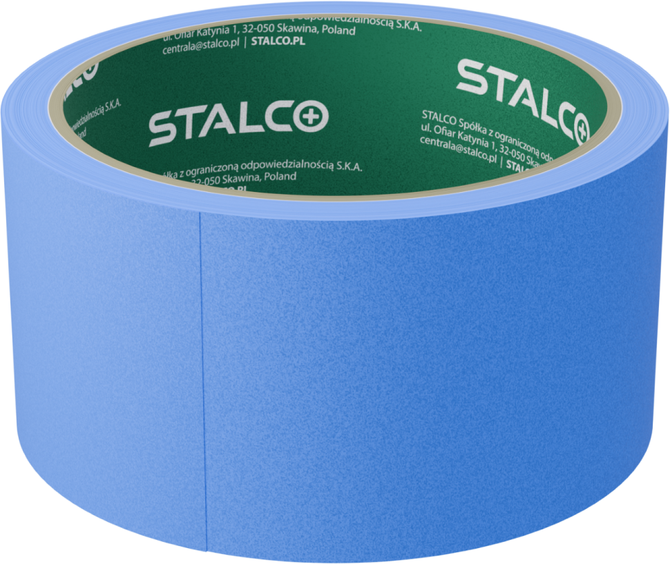 Taśma malarska niebieska 30 mm x 25 m , niebieski Stalvo S042138531