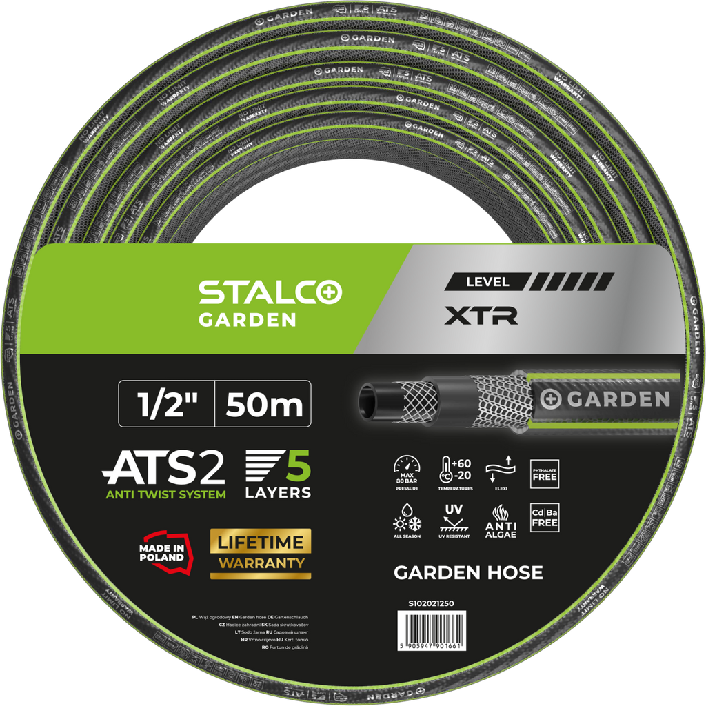 Wąż ogrodowy ATS XTR 1/2″ 20m Stalvo GARDEN S102021220