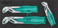 Zestaw 3elem. szczypce do rur 180mm, 250mm, 300mm CrV wkład EVA Stalvo S026388815 S026388815