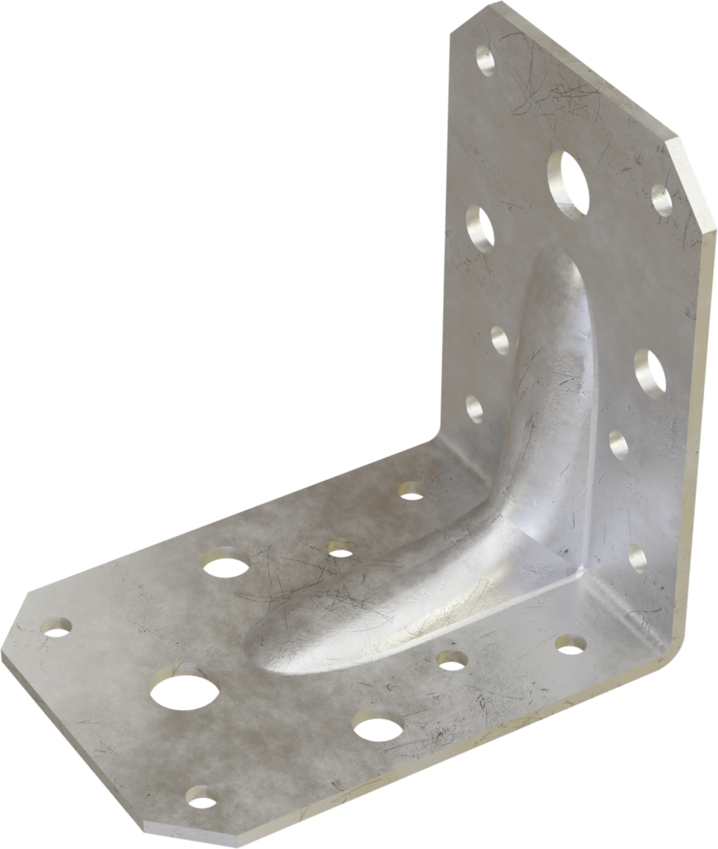 Kątownik przetłaczany wzmocniony KPW 40x40x40mm , grubość: 2,0mm Stalvo KPW1 - 40/40/40