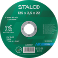 Tarcza do cięcia metalu płaska ø115 x 1,0 x 22,23 mm Stalvo S-59015