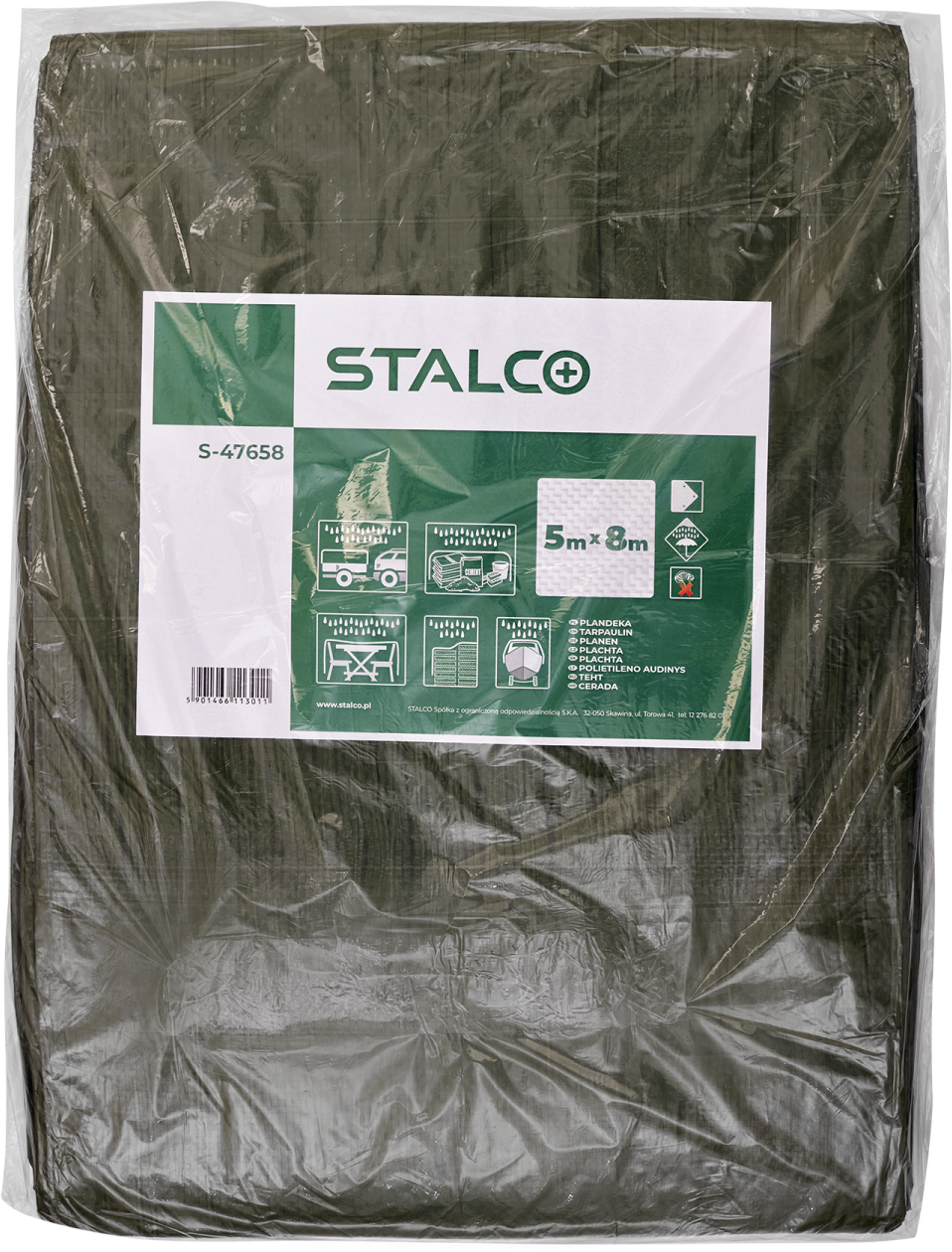Plandeka impregnowana 3 x 5 m Stalvo S-47635