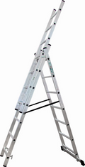 Drabina przemysłowa 150kg 3 elementy x 7 stopni , 9,5 kg , 3436 mm Stalvo S-40551