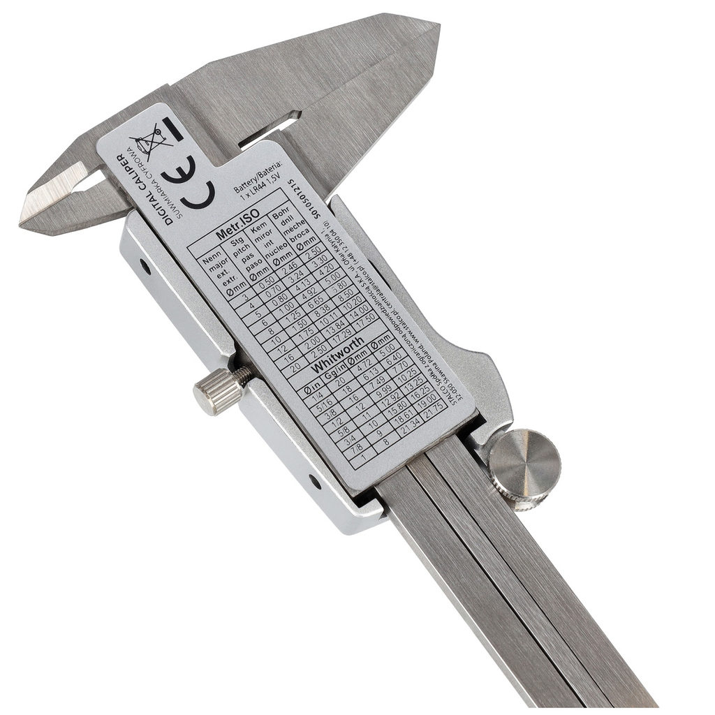 Suwmiarka cyfrowa zakres 0-150mm, dokładność 0,01mm bateria 1,5V Stalvo S010501215 Stalvo S010501215