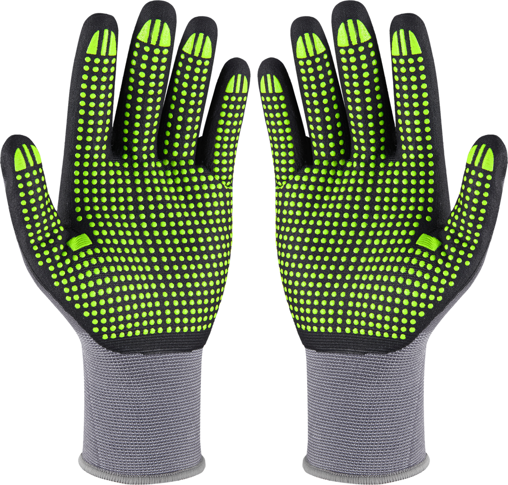 Rękawice nylonowe NITRILE FLEX DOTS 6 Stalvo PERFECT S-76346