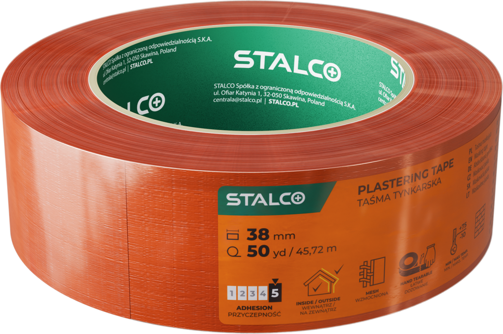 Taśma tynkarska 38mm x 50yd Stalvo S042138469