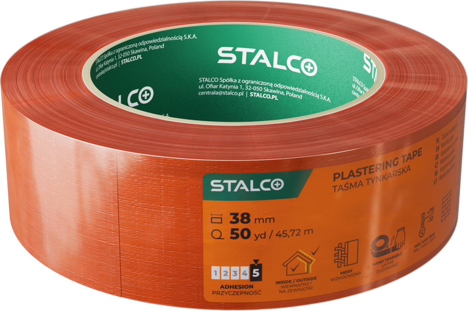 Taśma tynkarska 38mm x 50yd Stalvo S042138469