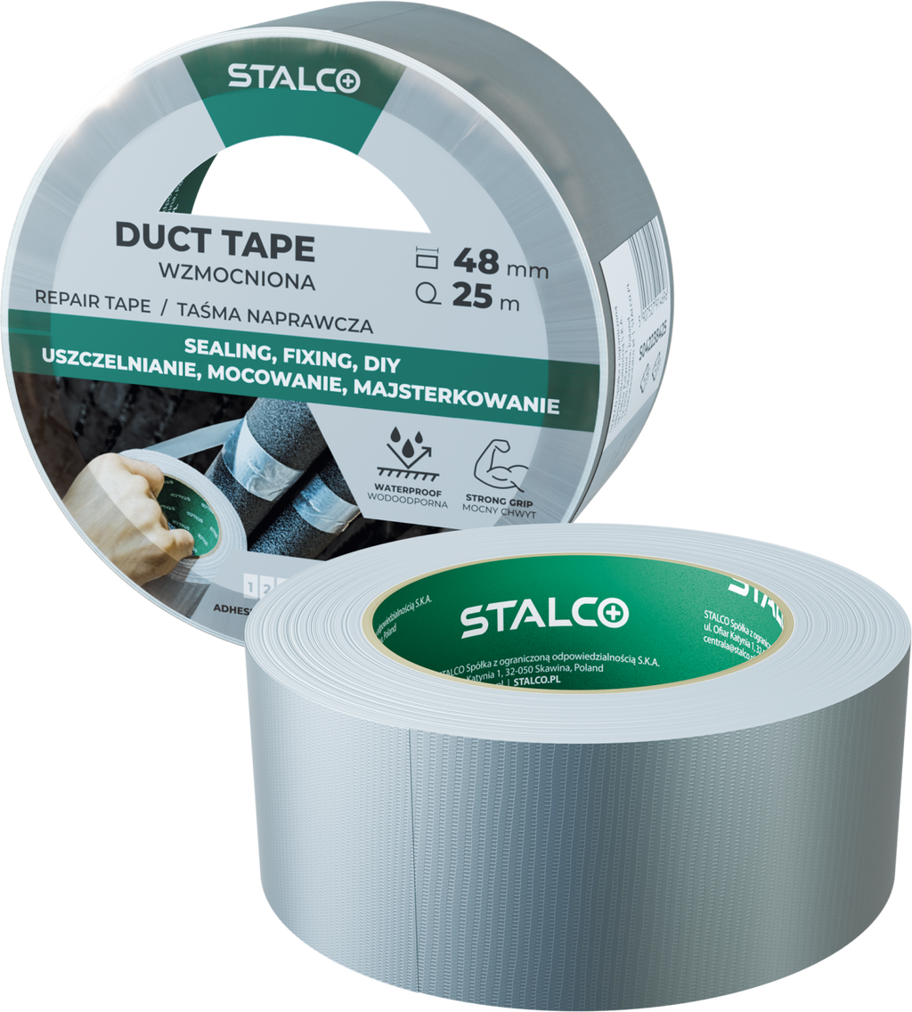 Taśma naprawcza DUCT TAPE 48 mm x 5 m Stalvo S-38405