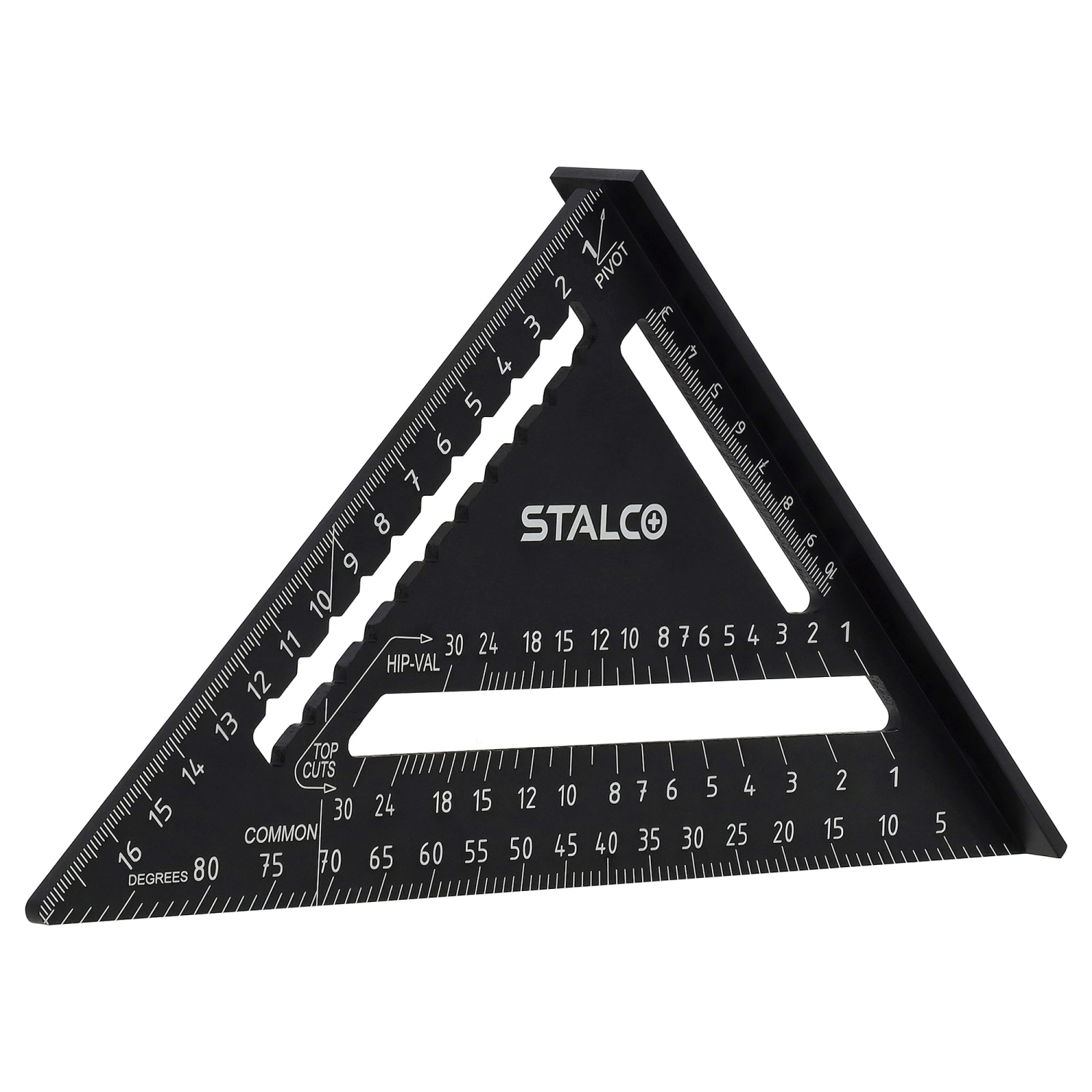 Aluminiowa ekierka budowlana ze stopką 175 mm grubość 3,8 mm Stalvo S010417303 Stalvo S010417303