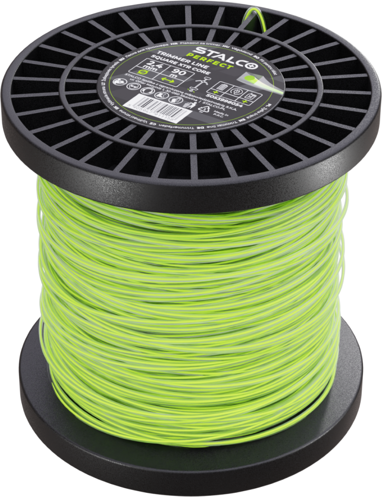 Żyłka tnąca kwadratowa Square XTR Core 2,4mm x 15m, kwadratowa Stalvo PERFECT S053998044