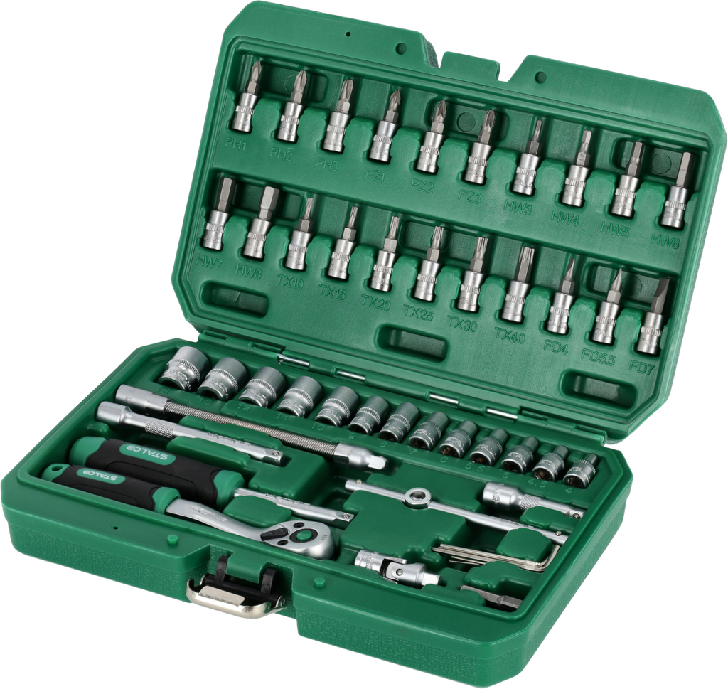 Zestaw kluczy nasadowych 48 elementów S-54020 Stalvo S-54020