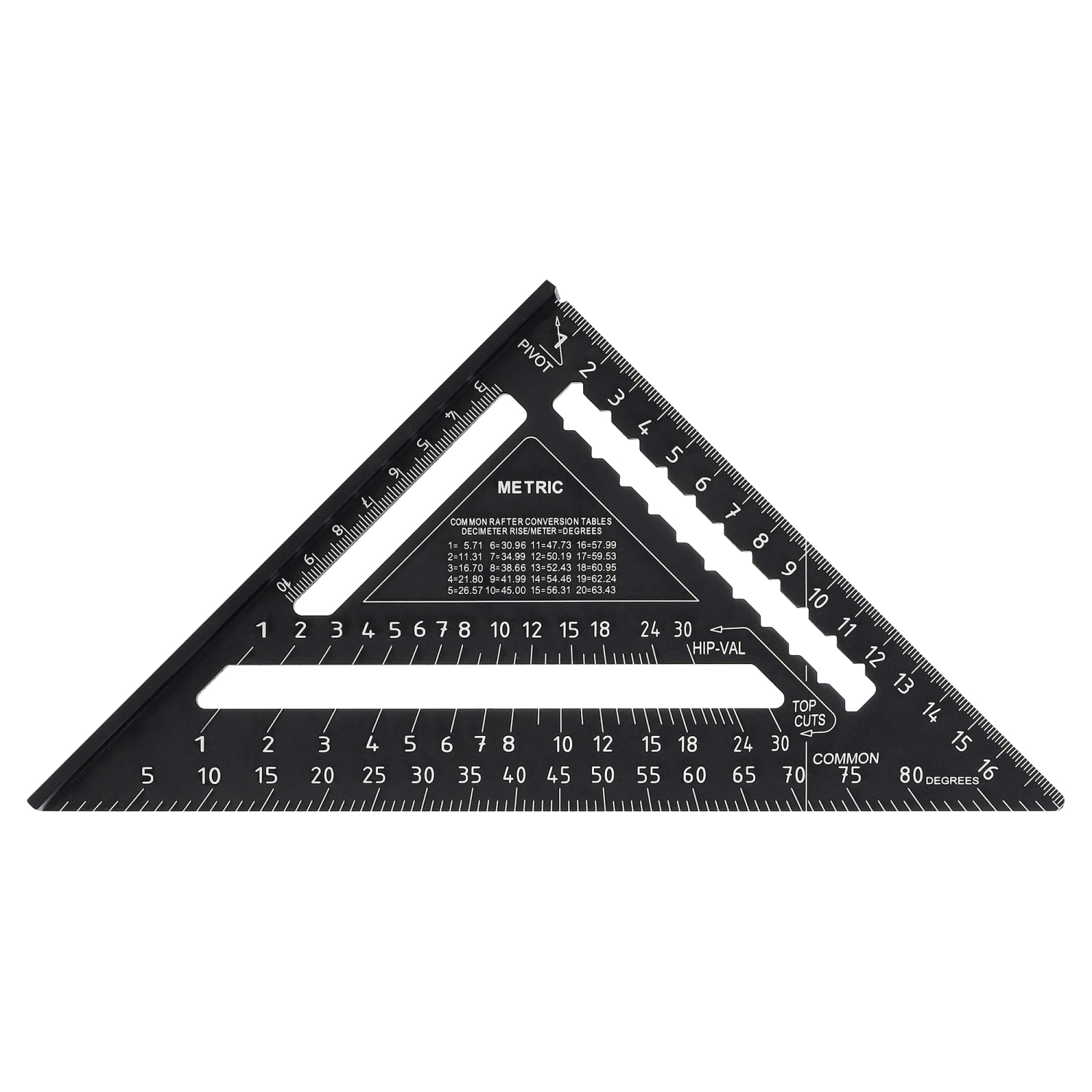 Aluminiowa ekierka budowlana ze stopką 175 mm grubość 3,8 mm Stalvo S010417303 Stalvo S010417303