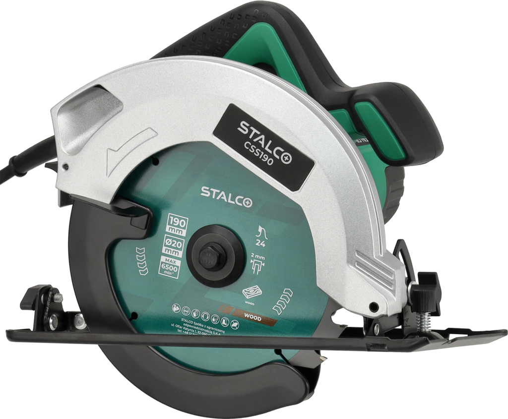 Pilarka tarczowa ręczna 1500W CSS190 Stalvo S-97240