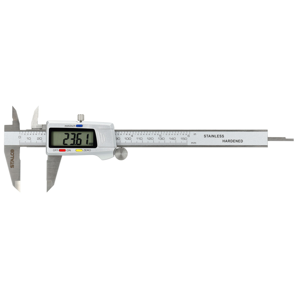 Suwmiarka cyfrowa zakres 0-150mm, dokładność 0,01mm bateria 1,5V Stalvo S010501215 Stalvo S010501215