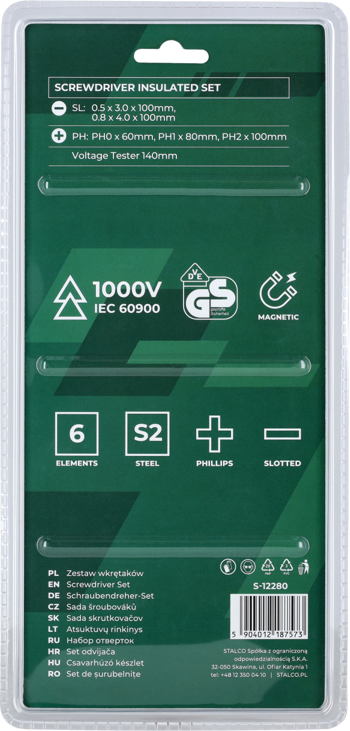 WKRĘTAKI ELEKTROTECHNICZNE Stalvo S-12280