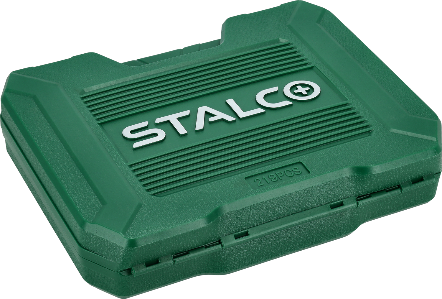 Zestaw kluczy nasadowych i płasko-oczkowych 1/2”+3/8”+1/4”, 219 elem. 90T, BMC Stalvo S011100219 Stalvo S011100219