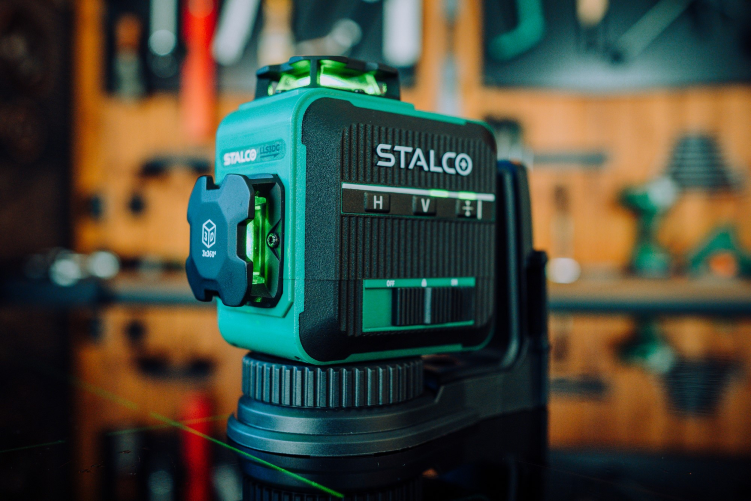Laser krzyżowy 3D LLS3DG zielony Stalvo S058597004 Stalvo S058597004