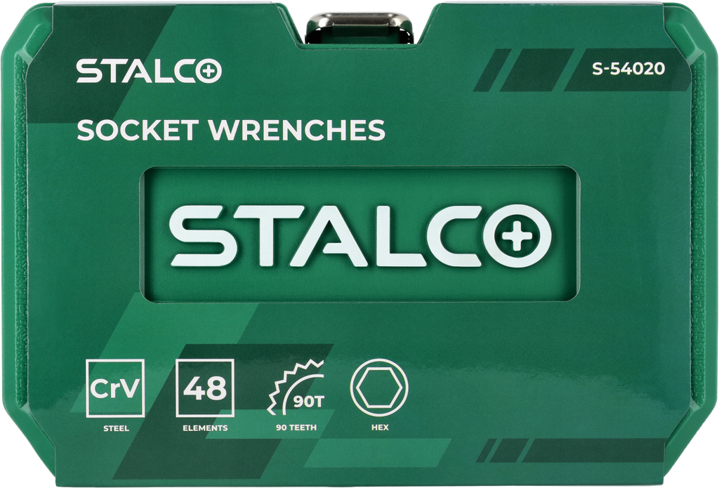 Zestaw kluczy nasadowych 48 elementów S-54020 Stalvo S-54020