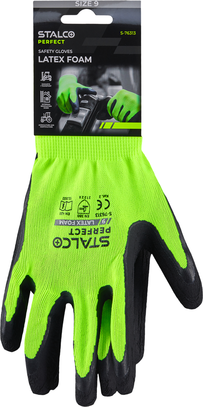 Rękawice poliestrowe LATEX FOAM 8 Stalvo PERFECT S-76311