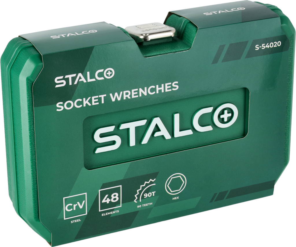 Zestaw kluczy nasadowych 48 elementów S-54020 Stalvo S-54020